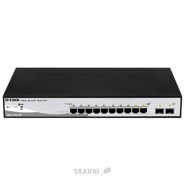 Комутатори, концентратори, маршрутизатори D-Link DGS-1210-10