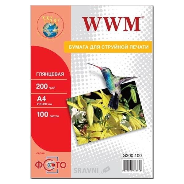 Фотопапір для принтерів Фотобумага WWM G200.100