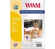 Фотопапір для принтерів Фотобумага WWM SA130G.100