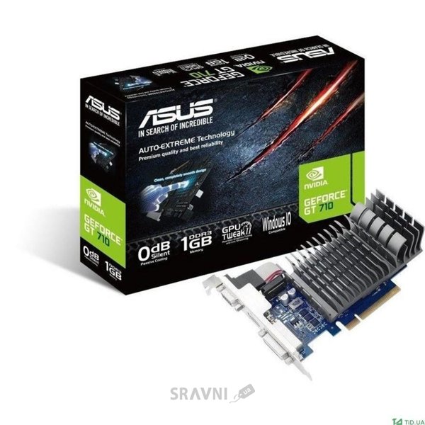 Відеокарти Видеокарта ASUS GeForce GT 710 1GB GDDR5 (GT710-SL-1GD5-BRK)